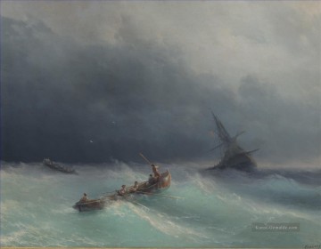  russisch malerei - Sturm auf Meer 1873 Verspielt Ivan Aiwasowski russisch
